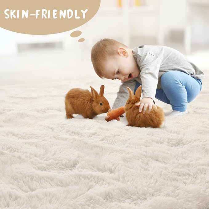 LOCHAS Ultra Soft Indoor Modern Area Rugs 2x6, Fluffy Living Room Carpets - Image 7