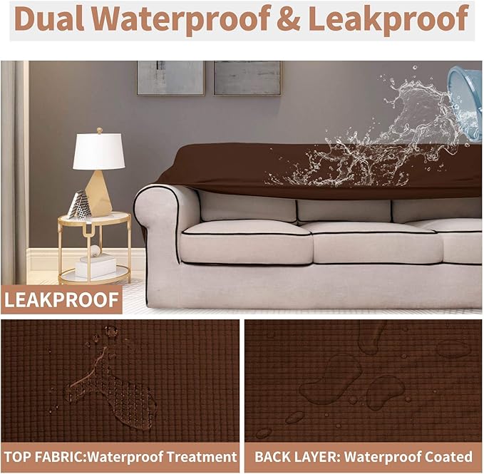 Easy-Going 100% Waterproof Chair Couch Cover, Dual Waterproof Sofa Cover - Image 3