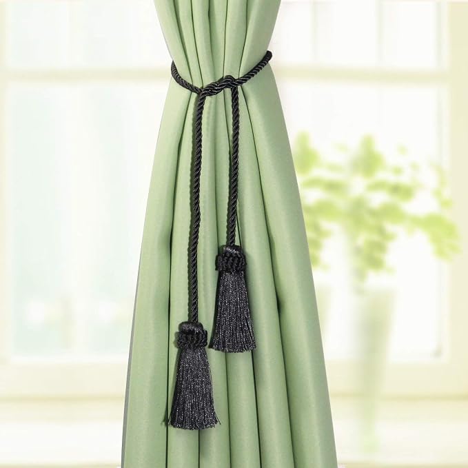 Fenghuangwu Curtain Tiebacks Handmade Decorative Curtain Holdbacks Rope - Image 5