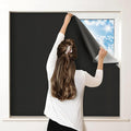 100% Blackout Curtains for Bedroom, Portable DIY Window Blinds, No Drill Window by Petaholic