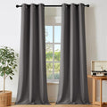 NICETOWN Blackout Grey Window Treatments 84 inch Long, Grommet Top Room by NICETOWN
