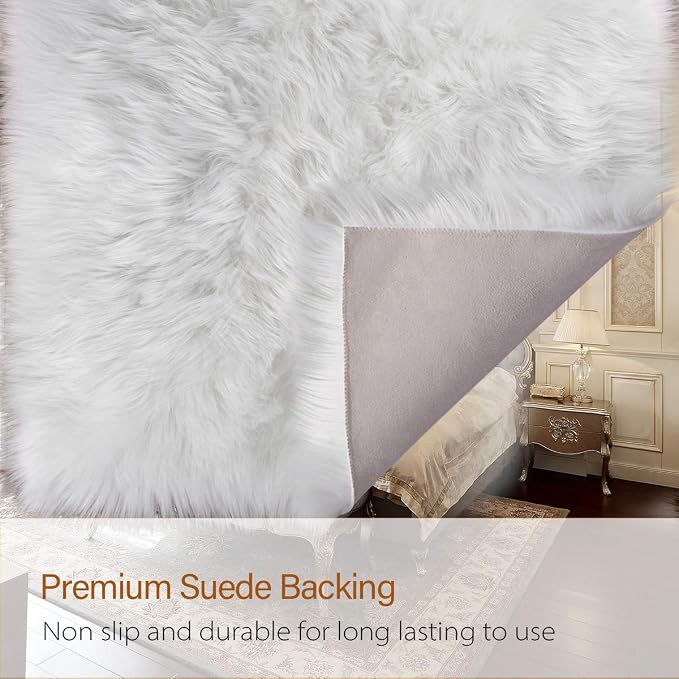 LOCHAS Soft Fluffy Faux Fur Rugs - Image 6