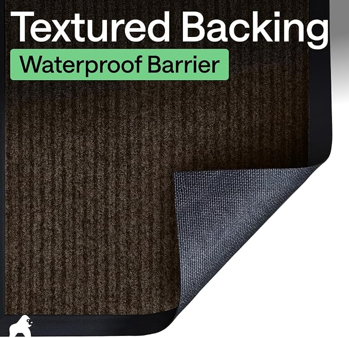 GORILLA GRIP Waterproof Traffic Guard Door Mat, 2 Pack, Indoor Outdoor Heavy - Image 6