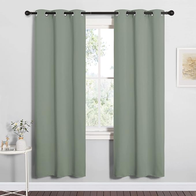 NICETOWN Bedroom Curtain Panels Blackout Draperies, Thermal Insulated Solid by NICETOWN