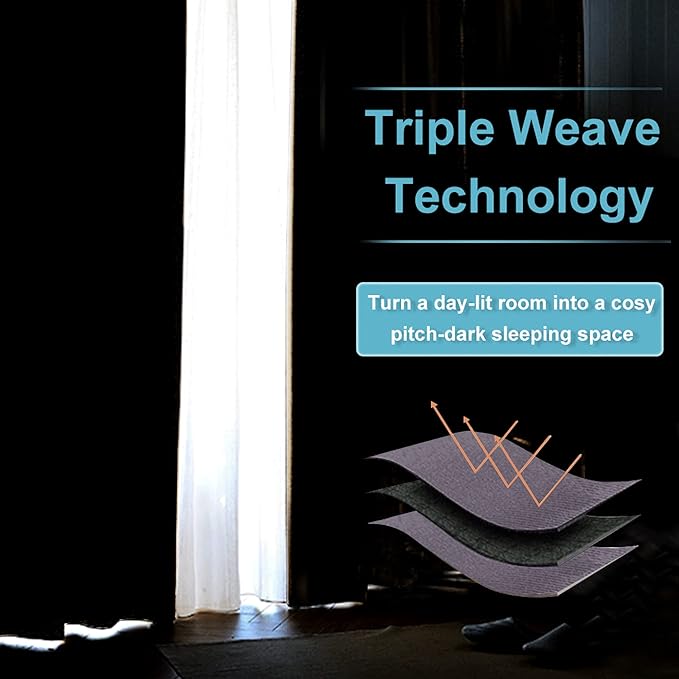 RYB HOME Blackout Curtains for Bedroom - Image 7