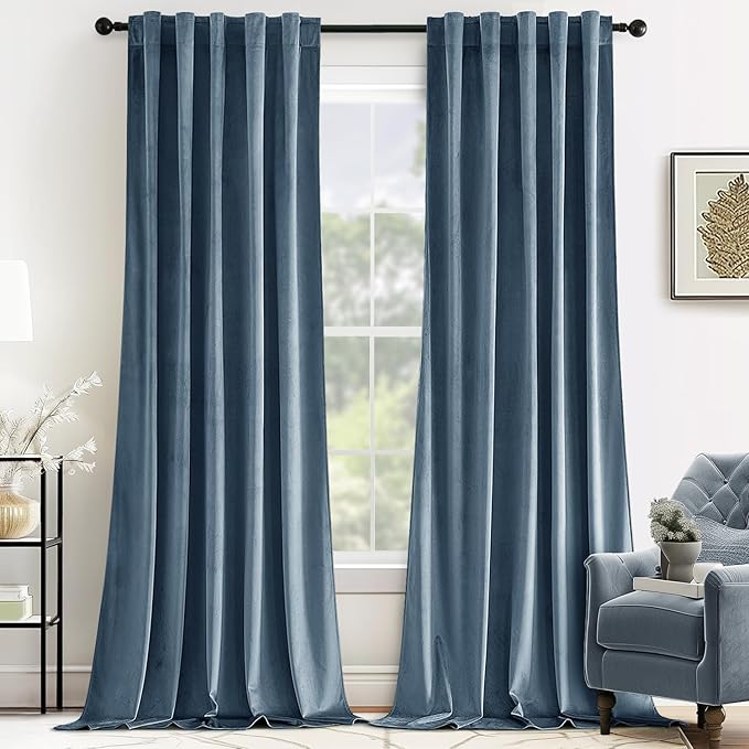 MIULEE Velvet Curtains 108 inches by MIULEE