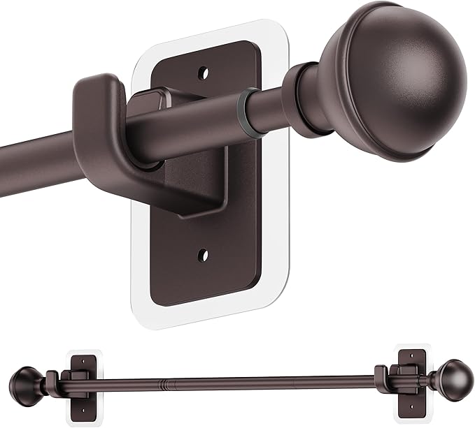 ENJOYBASICS No Drill Curtain Rods by ENJOYBASICS
