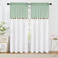 FRAMICS Farmhouse Cotton Linen Curtains by FRAMICS
