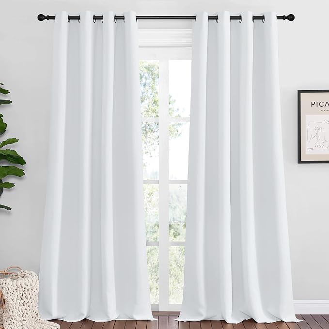 NICETOWN Bedroom Blackout Curtains Panels, 1 Pair, 52 inches by 92 Inch by NICETOWN