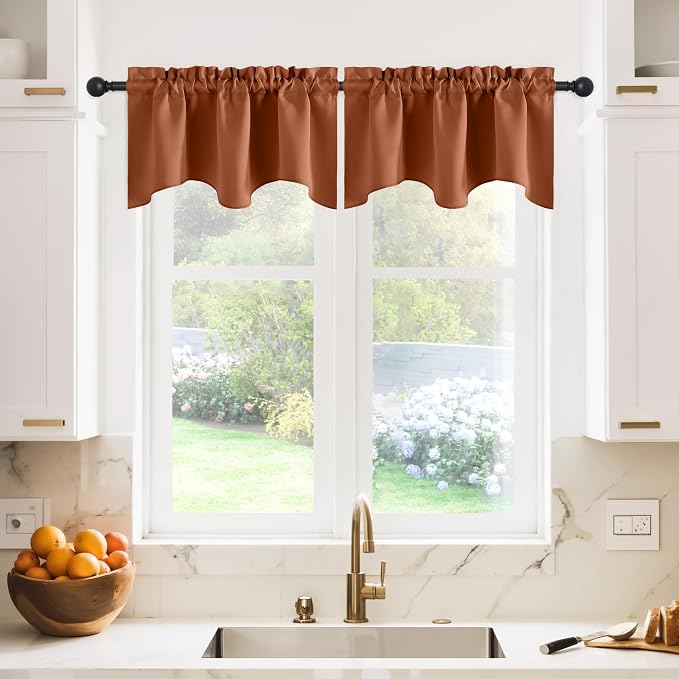 NICETOWN Farmhouse Valance for Kitchen Window by NICETOWN