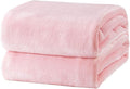 Bedsure GentleSoft Fleece Blankets King Size Pink by BEDSURE