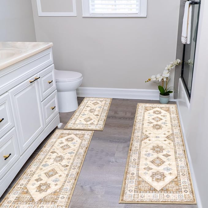 HEBE Boho Kitchen Rug Sets 3 Piece - Image 7