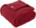 50x70 Inch Red Throw Blanket by Unknown