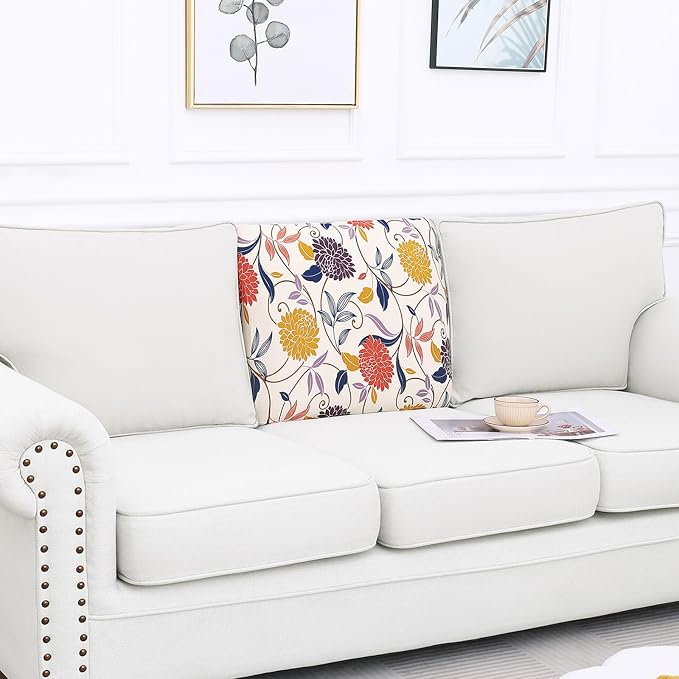 Smiry Printed Couch Cushion Covers, Stretch Soft Couch Covers - Image 5