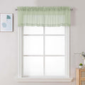 Chyhomenyc Light Green Sheer Valances by Chyhomenyc