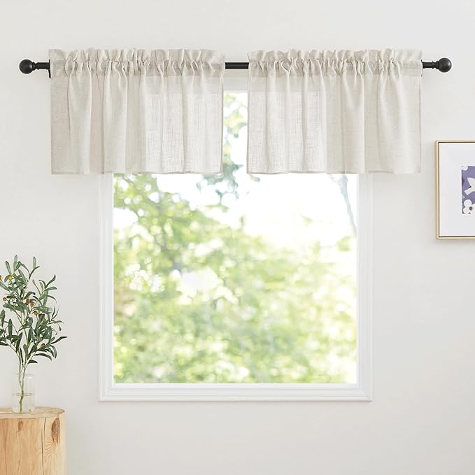 RYB HOME Semi Sheer Valances by RYBHOME