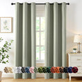 MIULEE Blackout Curtains for Bedroom 2 Panels 40 x 86 Inch Long Sage Green | by MIULEE