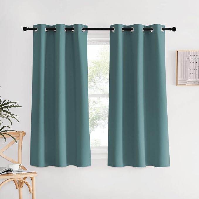 NICETOWN Modern Blackout Curtains Noise Reducing, 2 Panels, W34 x L60 -Inch by NICETOWN