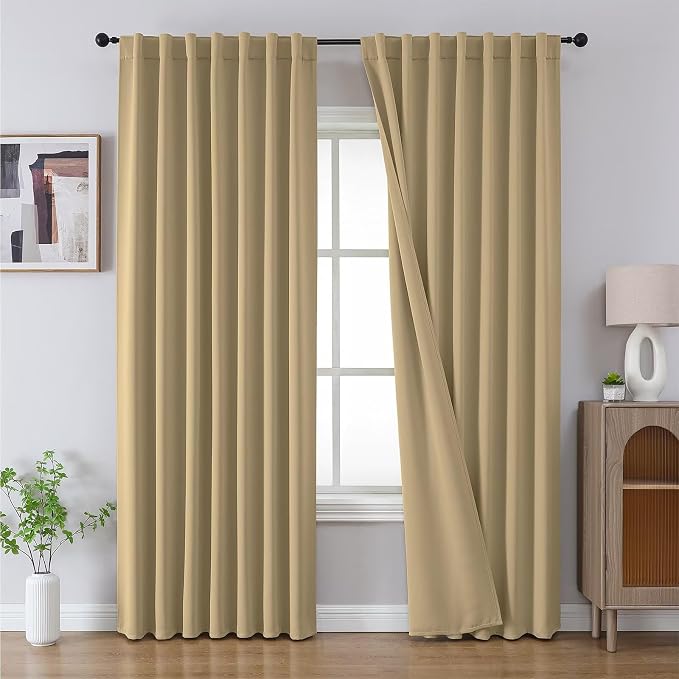 Joydeco 90 Inch Blackout Curtains by JOYDECO