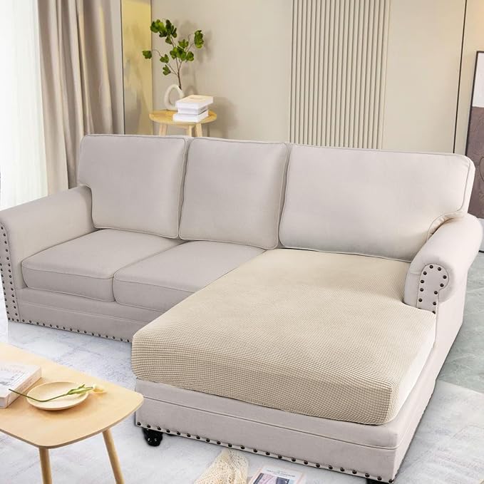 H.VERSAILTEX Super Stretch Individual Chaise Cover Sectional Couch Covers - Image 3