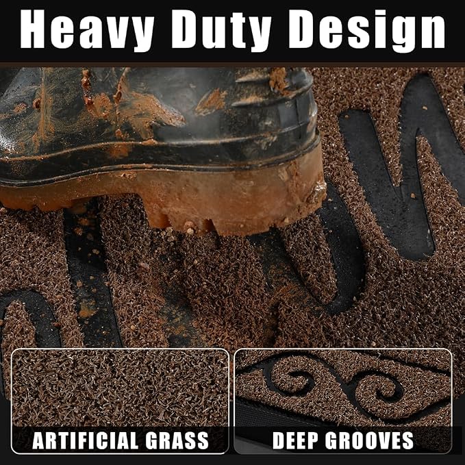 Yimobra Welcome Mat, Heavy Duty Sturdy Door Mats - Image 2