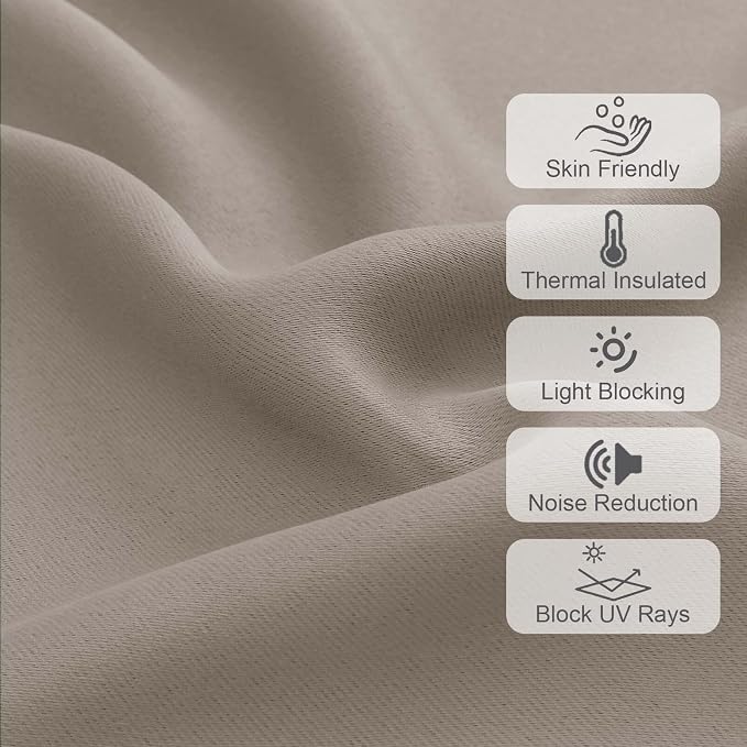 Chyhomenyc Stone Valances for Window, Room Darkening Short Curtains for Kitchen - Image 4