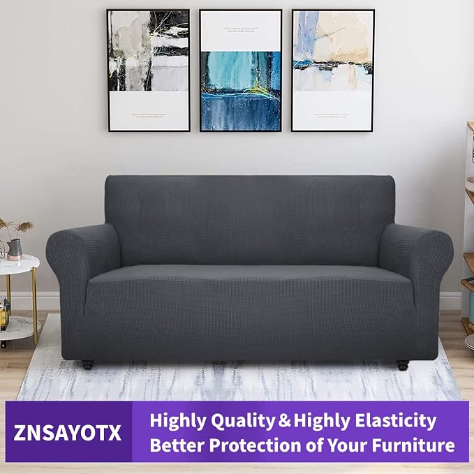 ZNSAYOTX Super Stretch Couch Cover Universal Sofa Covers - Image 5