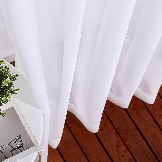 NICETOWN Sheer Curtains Extra Long and Wide W70 x L108 - Image 5