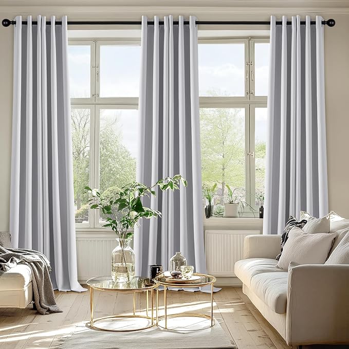 MIULEE Blackout Curtains for Bedroom Living Room 90 Inches Long 2 Panels - Image 6