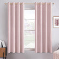 MIULEE Linen Texture Curtains for Bedroom Solid 100% Blackout Thermal Insulated by MIULEE