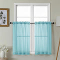 Gwine Short Kitchen Sheer Curtains 36 Inch Length by Gwine