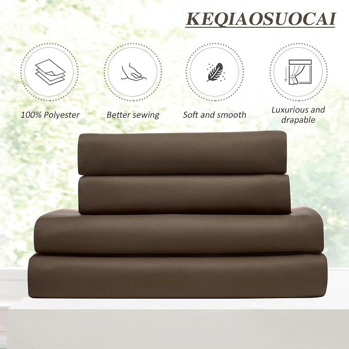 Chocolate Brown Blackout Curtains 90 Inches Long, Pinch Pleated Window Room - Image 5