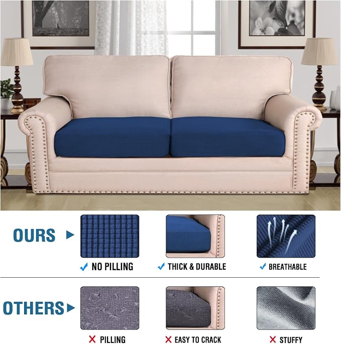 H.VERSAILTEX Super Stretch Individual Seat Cushion Covers - Image 2