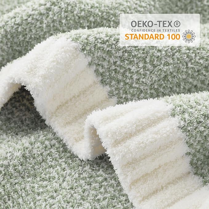 Snuggle Sac Sage Green Throw Blanket 50"x70", Super Soft Warm Microfiber - Image 5