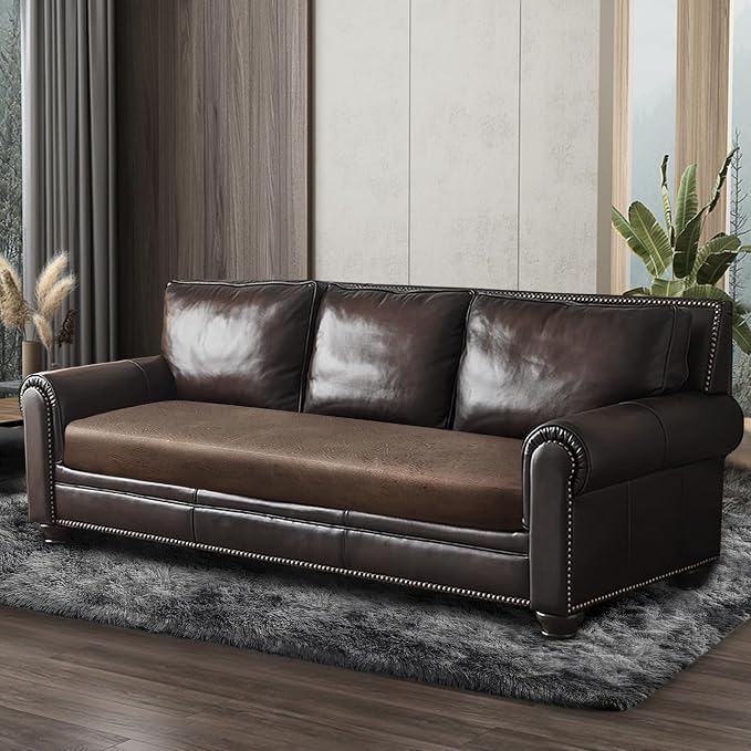 Leather Look Couch Cushion Covers Sofa Seat Slipcovers Sets Couches Furniture - Image 8