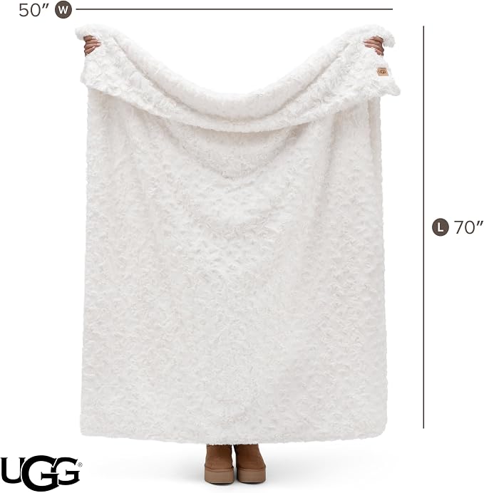 UGG Adalee Faux Fur Throw Blanket - Image 8