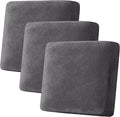 H.VERSAILTEX Velvet Stretch Couch Cushion Cover Plush Cushion Slipcover by HVERSAILTEX