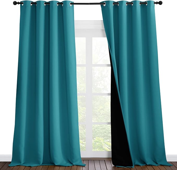 NICETOWN Full Shading Curtains 96 inches Long 2 Panels Set by NICETOWN
