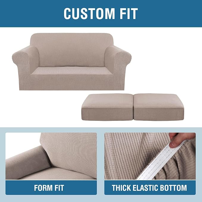H.VERSAILTEX 3 Piece Stretch Sofa Covers - Image 6