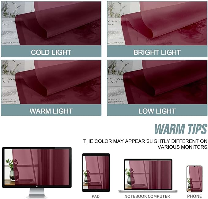 Extra Wide Sheer Curtains 84 Inches Long 2 Panels, Soft Airy Transparent Light - Image 6