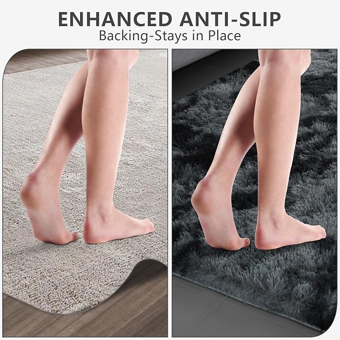 Shag Area Rugs for Bedroom Living Room, 8X10 Ultra Soft Fluffy Area Rugs for - Image 6