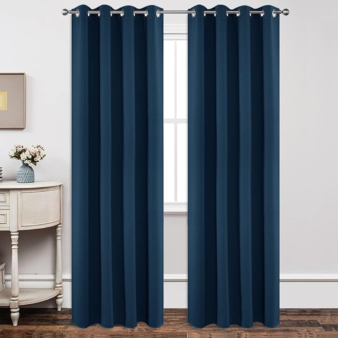 Joydeco Blackout Curtains 95 Inch Length 2 Panels Set, Thermal Insulated Long by JOYDECO