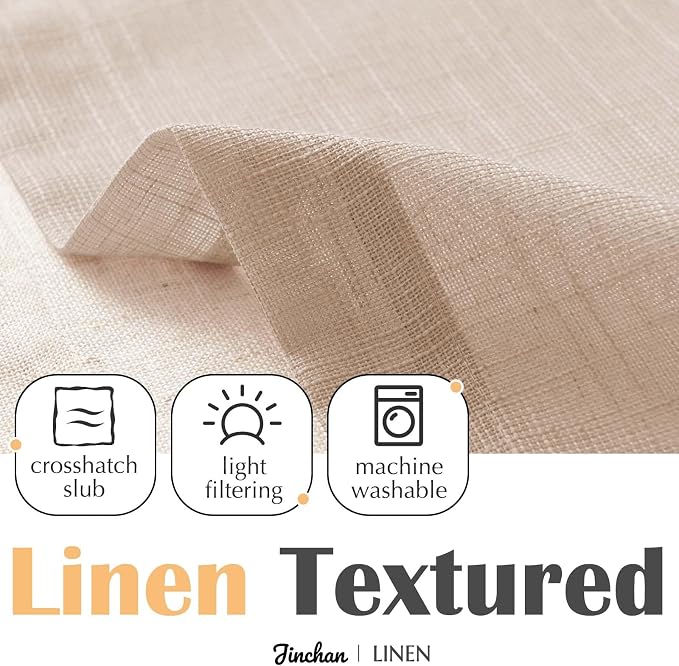 jinchan Linen Farmhouse Valances - Image 8
