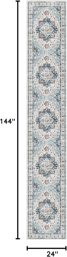 Madane Hallway Runner Rug 2x12, Extra Long Washable Runner Rugs - Image 2
