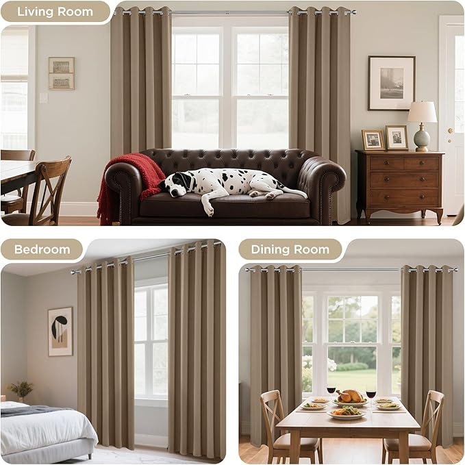 Joydeco Blackout Curtains 84 Inch Length 2 Panels Set, Thermal Insulated Long - Image 6