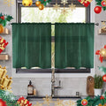 youleyar Solid Sheer Rod Pocket Curtain Voile Draperies 2 Panels White Beige by Youleyar