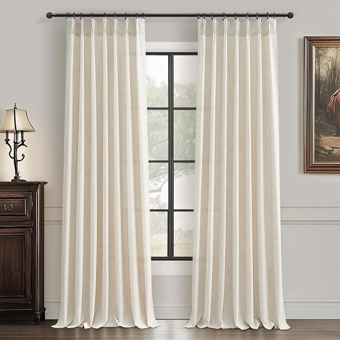 Pleated Extra Long 132 Inch Curtains by PleatedDrapes