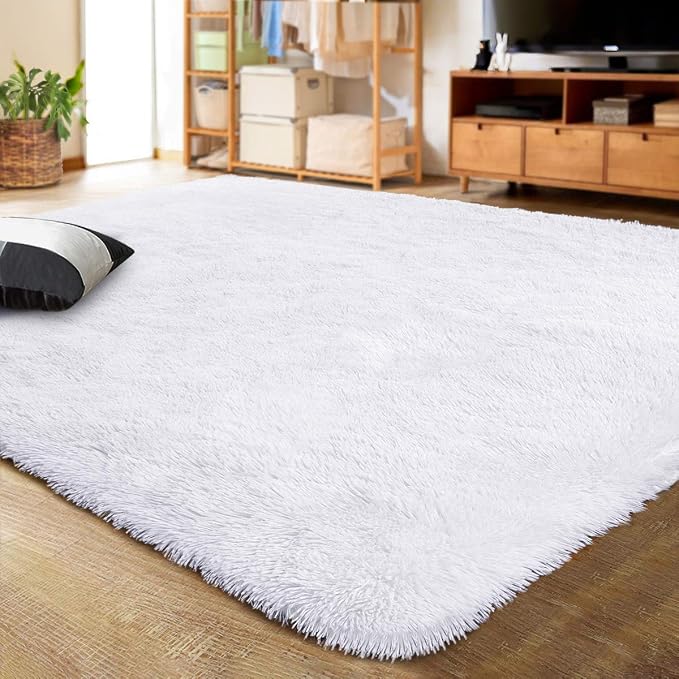 LOCHAS Ultra Soft Indoor Modern Area Rugs Fluffy Living Room Carpets by LOCHAS