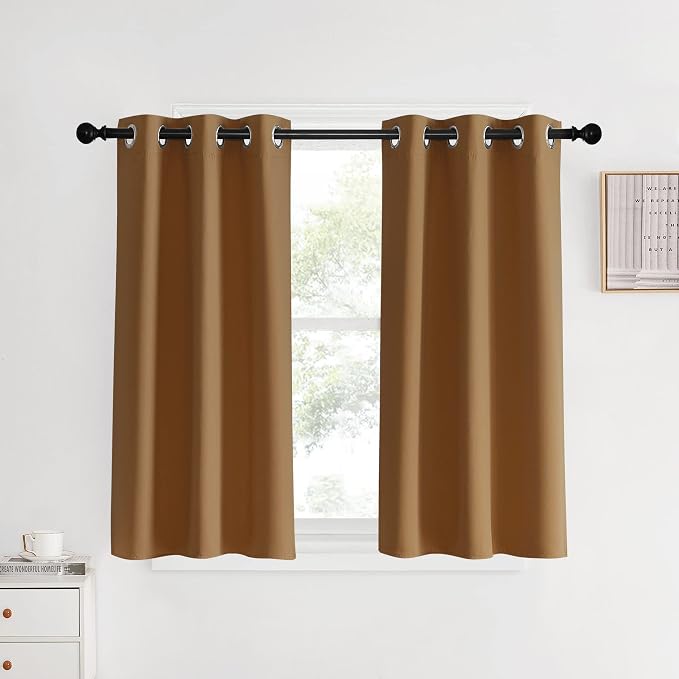 NICETOWN Window Curtains Blackout Drapes, 1 Pair, 34 by 40-inch, Thermal by NICETOWN