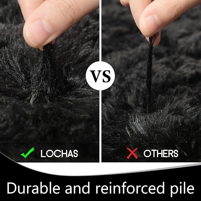 LOCHAS Ultra Soft Indoor Modern Area Rugs Fluffy Living Room Carpets - Image 6